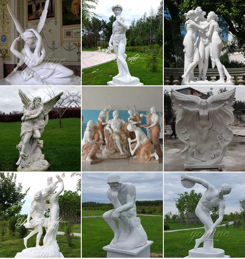 life-size marble statue