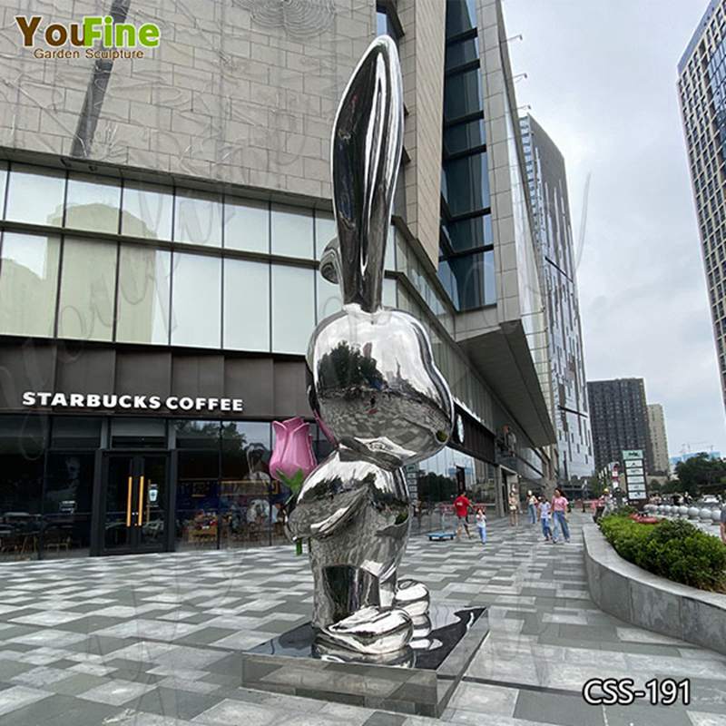 Modern Large Garden Metal Rabbit Sculpture Suppliers CSS-191