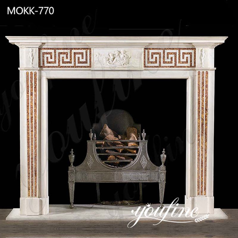 Hand Carving Marble Georgian Fireplace Home Decor for Sale MOKK-770