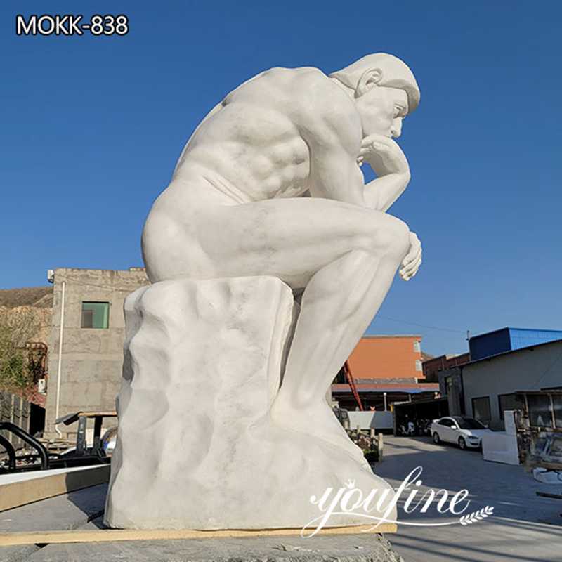 Marble the thinker statue
