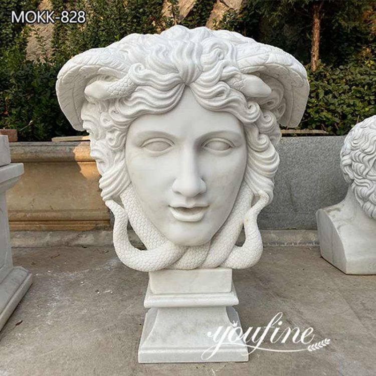 Famous Carving Marble Medusa Head Statue for Sale MOKK－828