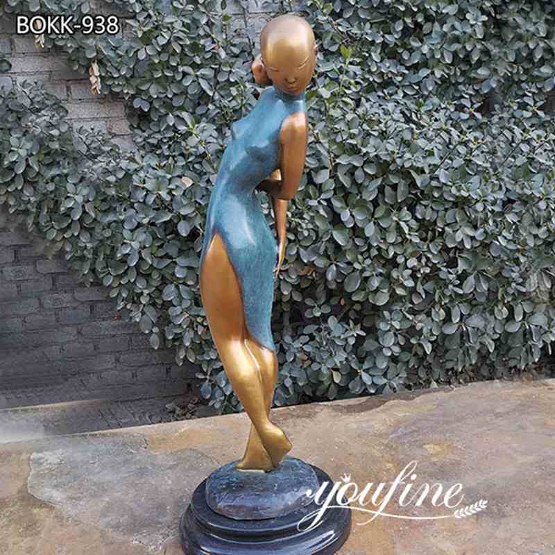Lady Bronze Art Statue,