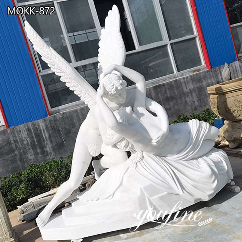 Marble angel sculpture,