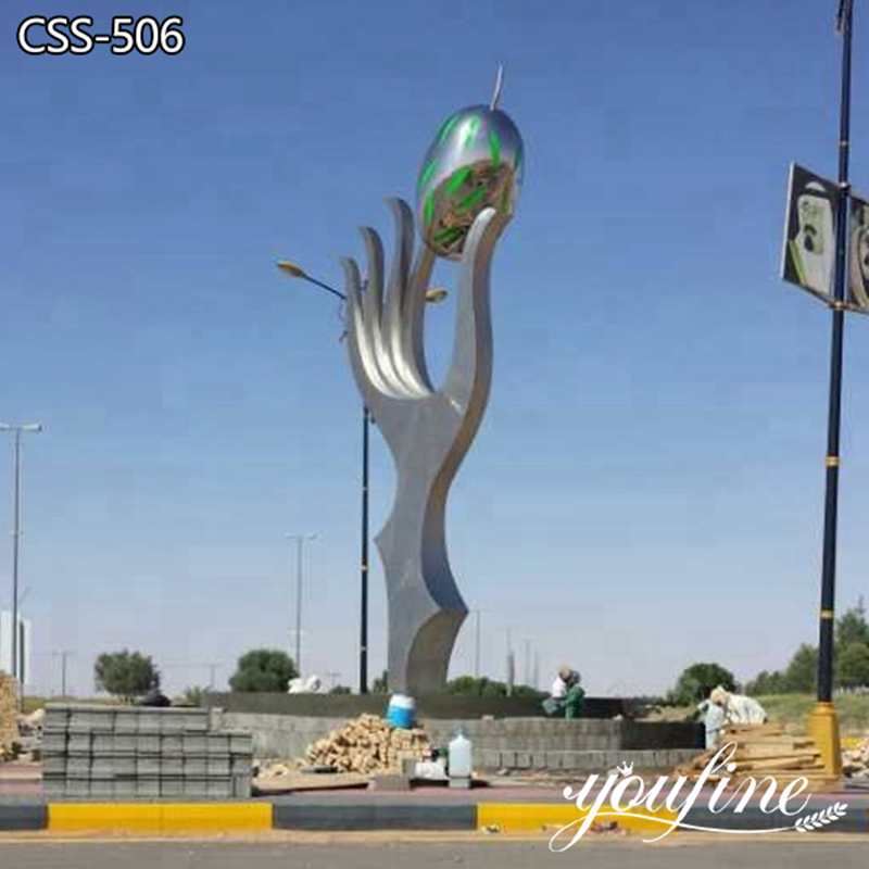 Large Outdoor Metal Sculptures Garden Square Decor Supplier CSS-506