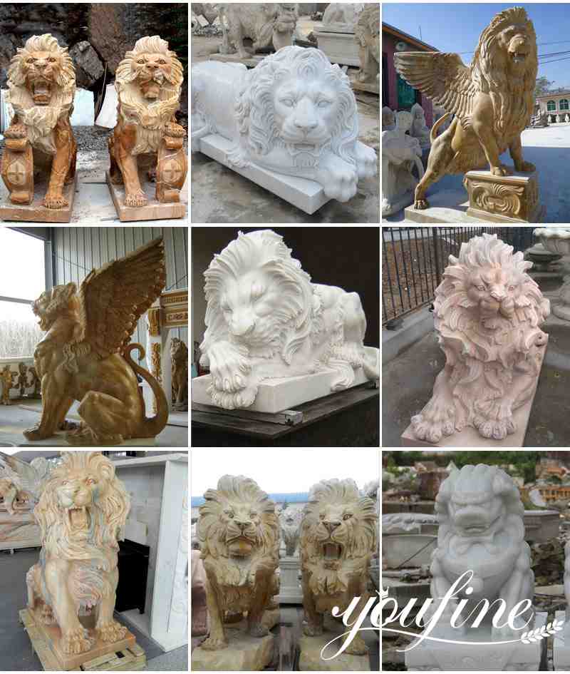 marble lion statue