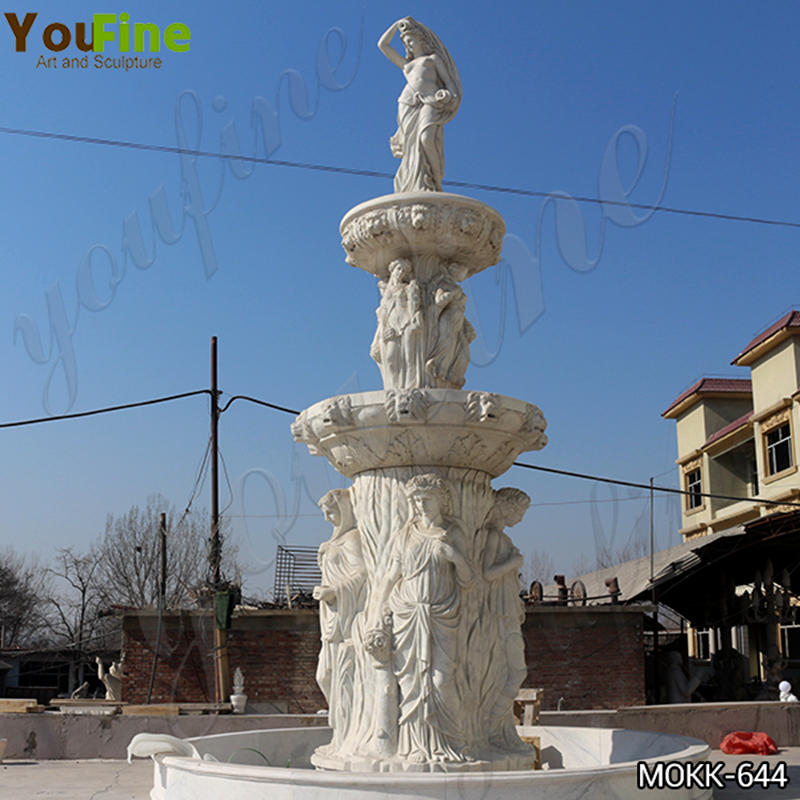 marble figure fountain,