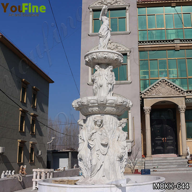 3-tier marble fountain,