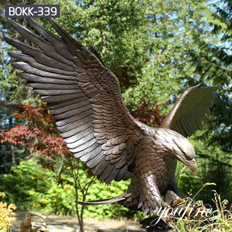 Customized Casting Bronze Eagle Statue Garden Decor Wholesale  BOKK-339