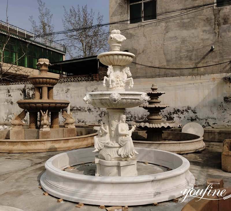 outdoor angel fountain