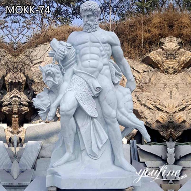 Hand-carving White Marble Greek God Statue Art Decor for Sale MOKK-74