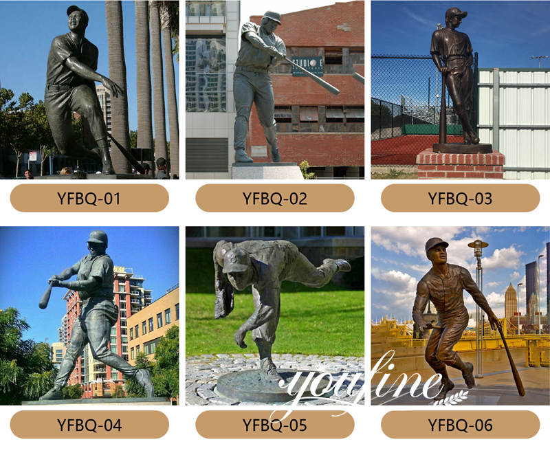 bronze baseball statue-YouFine Statue