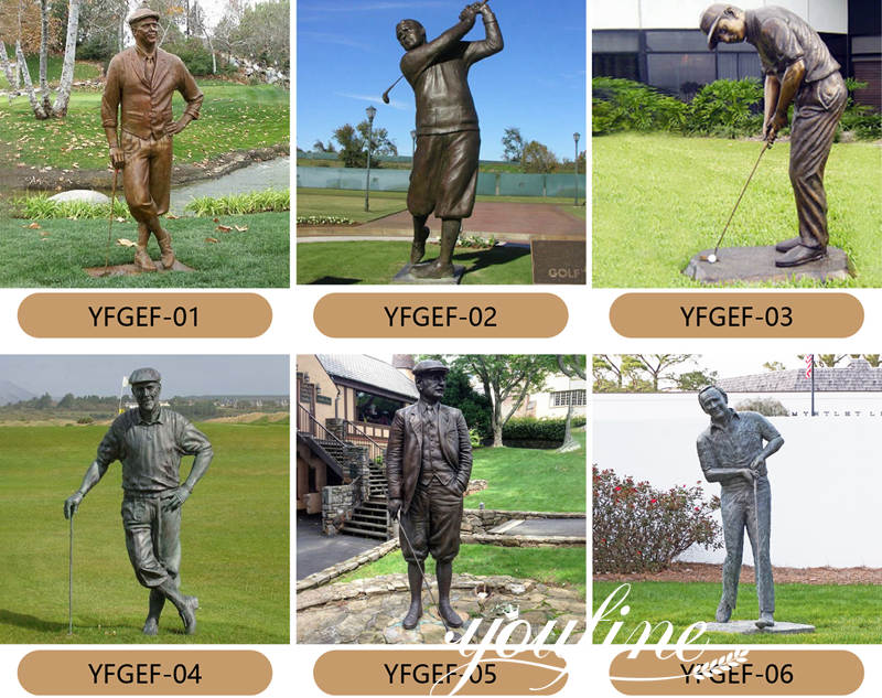 bronze golf statue-YouFine Statue