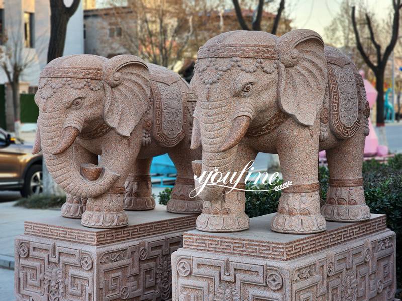 marble elephant sculpture-02-YouFine Sculpture