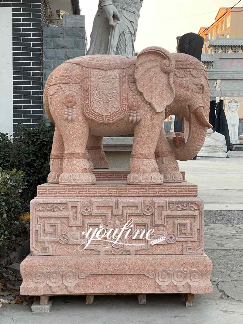 white marble elephant statue-YouFine Sculpture
