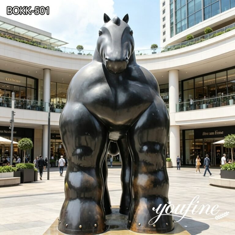Bronze Botero Horse Statue