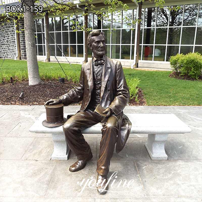 Customized Bronze Sitting Abraham Lincoln Statue Famous Figure for Sale  BOK1-159