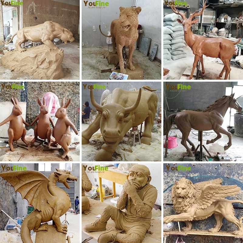 Large Outdoor Bronze Rabbit Statues Factory supplier