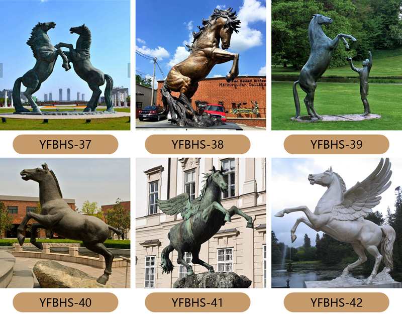 Life Size Lifelike Bronze Horse Statue Outdoor Lawn Decor Factory Supplier