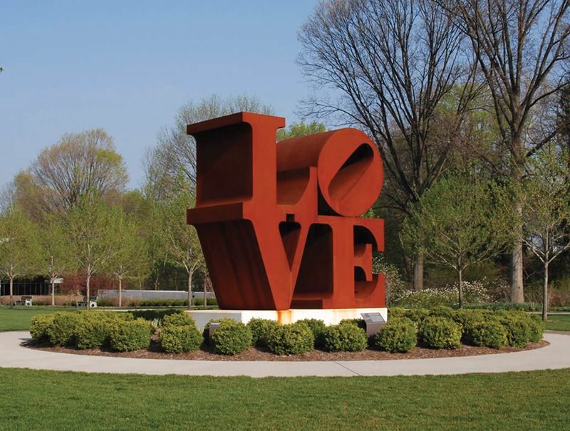 robert indiana love sculpture