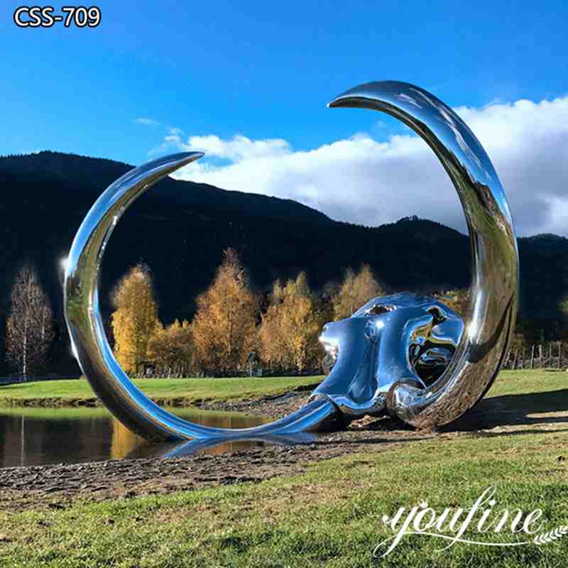abstract metal garden sculpture-YouFine sculpture