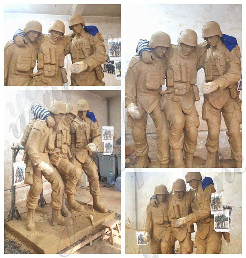 clay molds of Military Statue-YouFine Sculpture