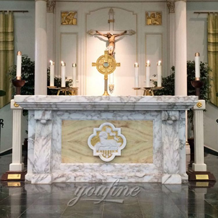 Beautifully Designed Catholic Church Altar Marble Table for Sale CHS-356