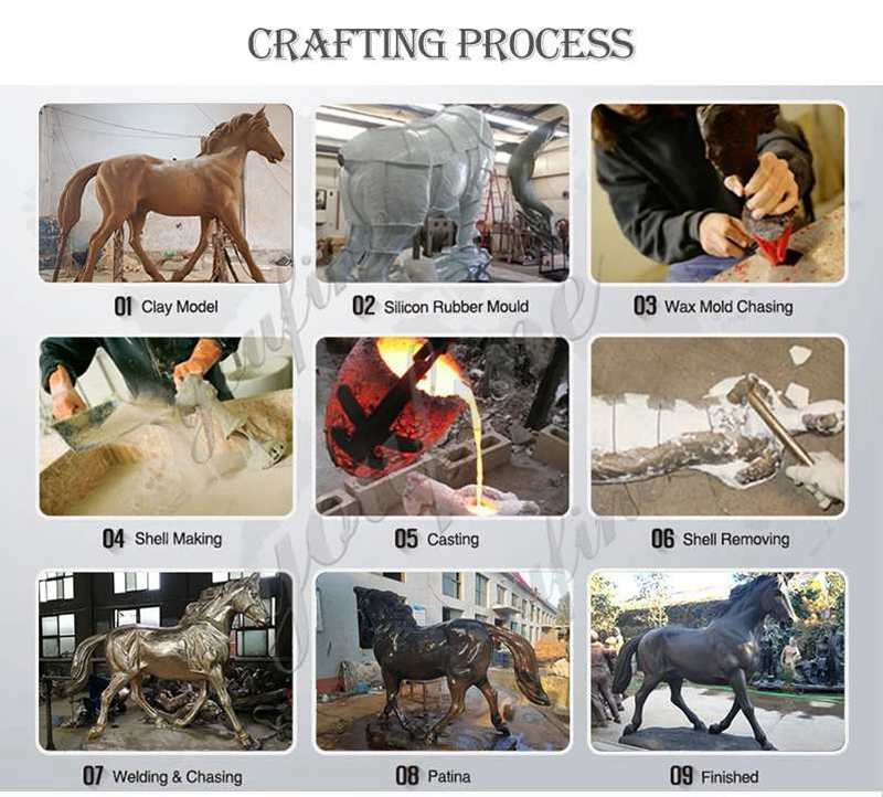 making process of bronze animal statues-YouFine sculpture