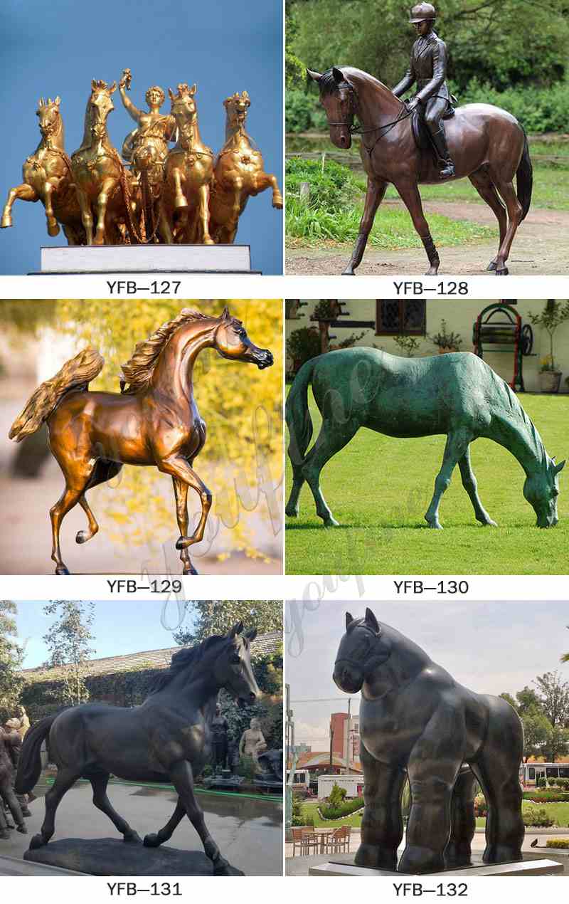 other types of bronze horse statue-YouFine sculpture