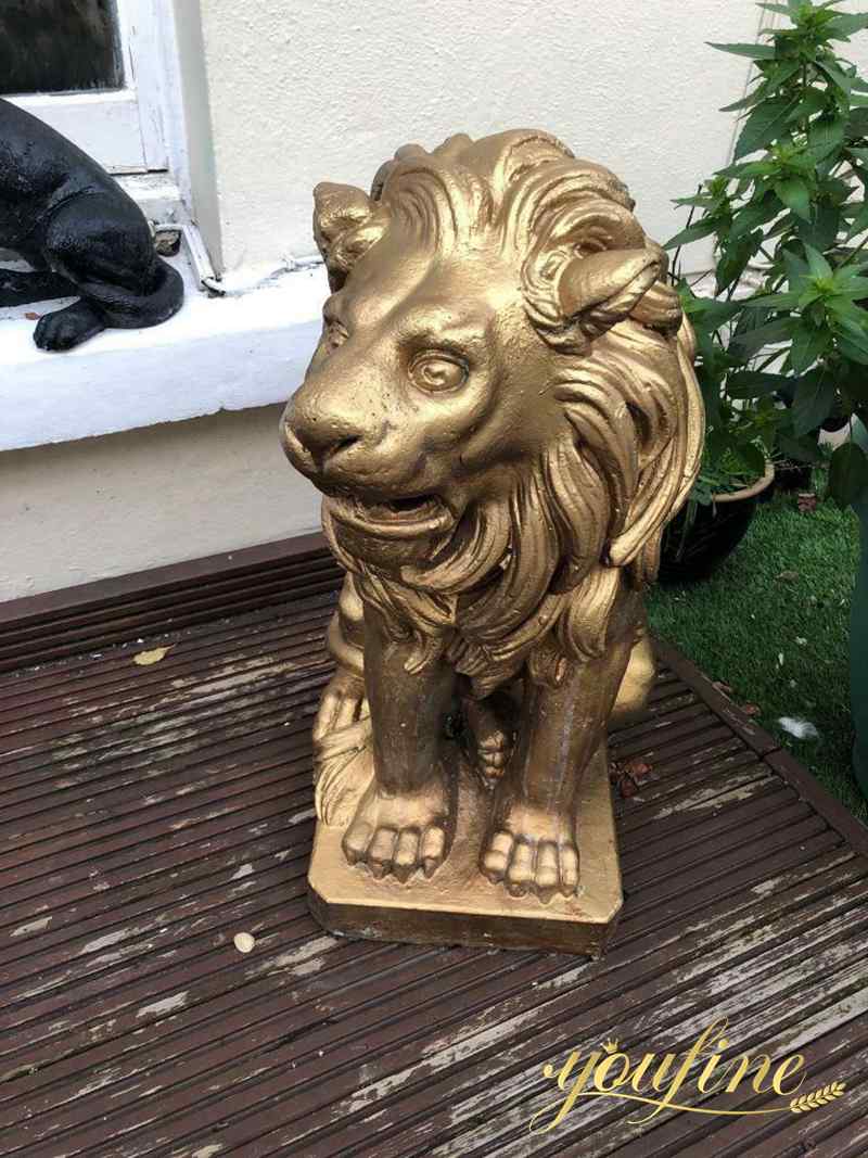 real feedbanck of bronze lion statue from clients -YouFine sculpture