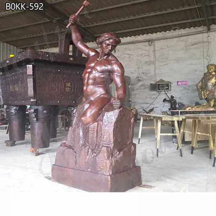 Large Self Made Man Bronze Statue Replica Outdoor Decor for Sale BOKK-592