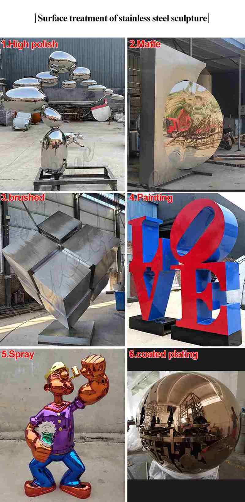 surface treatments of abstract garden sculpture-YouFine sculpture