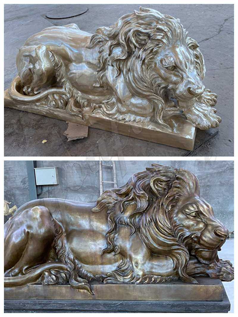 coloring effect of bronze lion tarkov-YouFine Sculpture