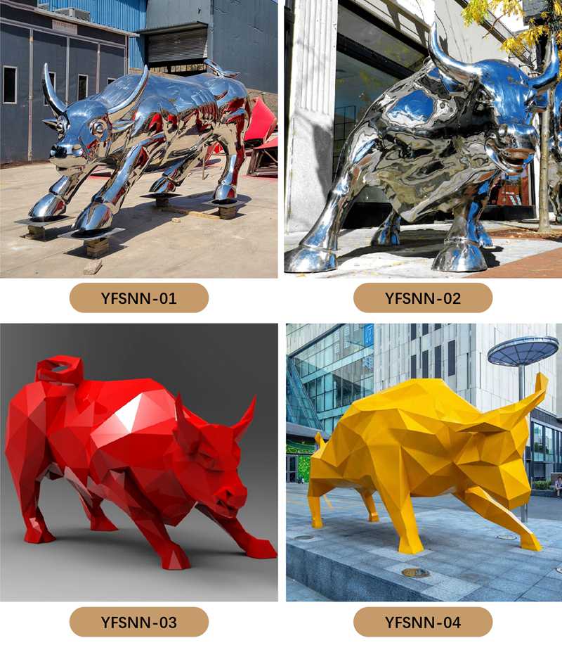 different surface effect of stainless steel deer-YouFine Sculpture