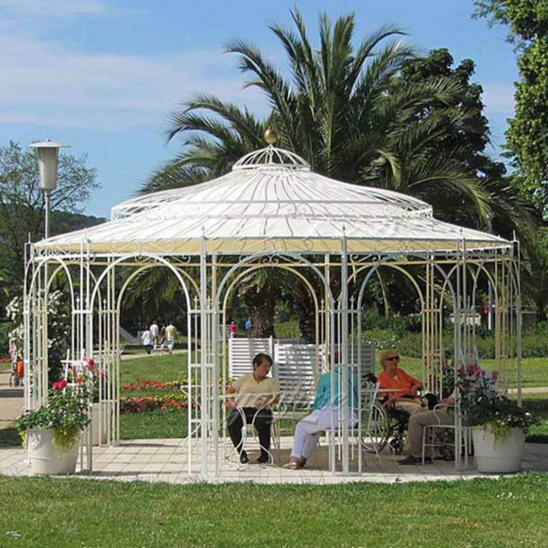 iron gazebo for garden decor-YouFine Sculpture