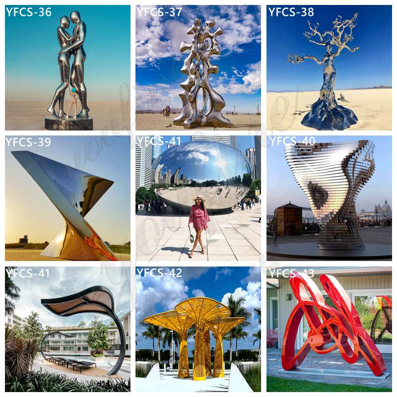 large outdoor metal sculptures for sale-YouFine Sculpture