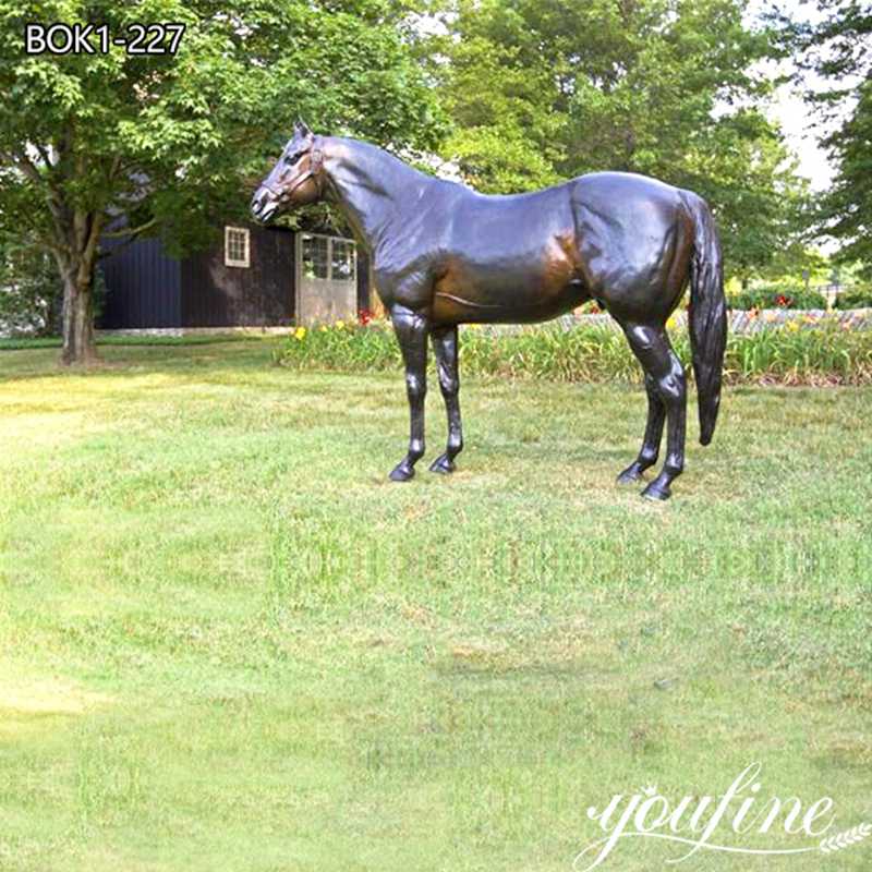 Life-Size Bronze Horse Statue Outdoor Decor for Sale BOK1-227