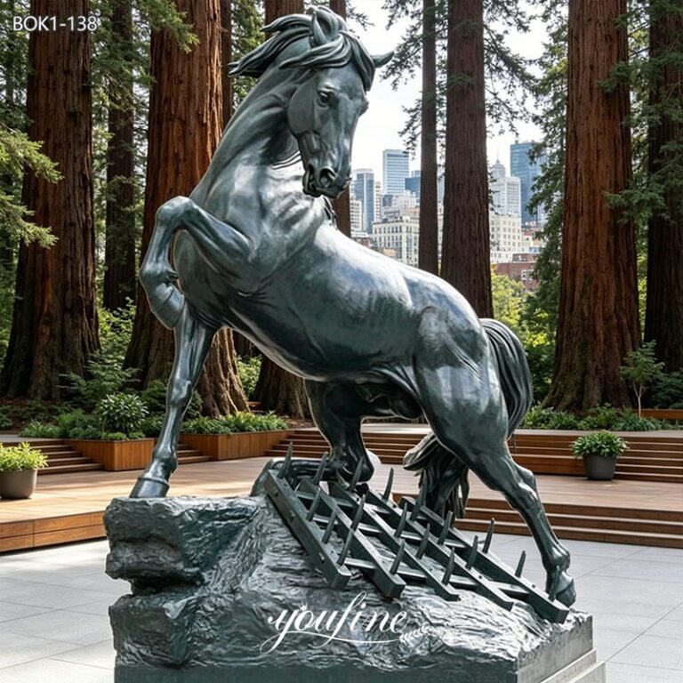 life size horse statue for park
