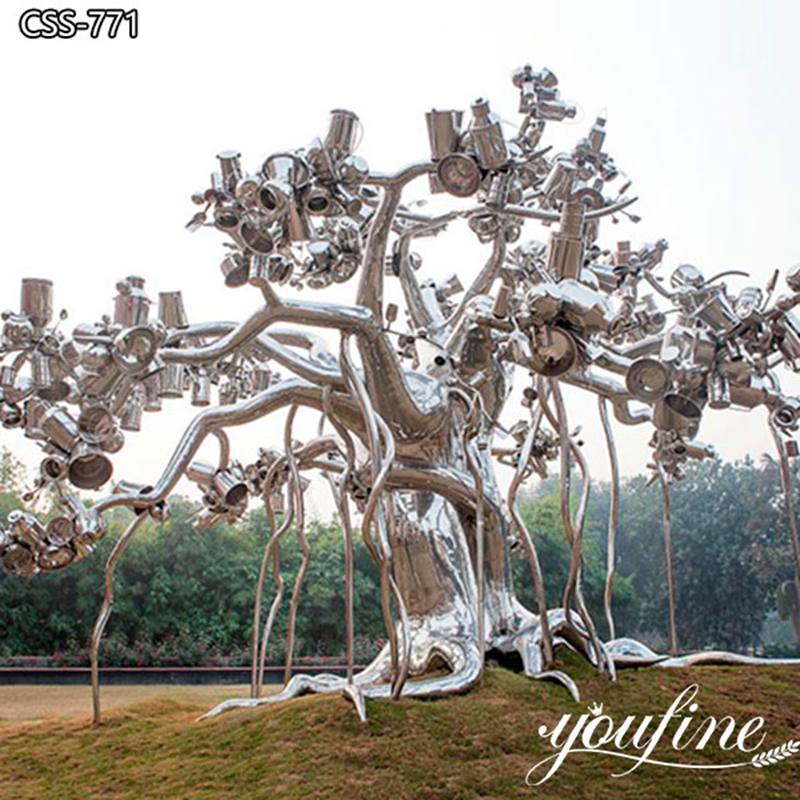 metal tree garden sculpture-YouFine Sculpture