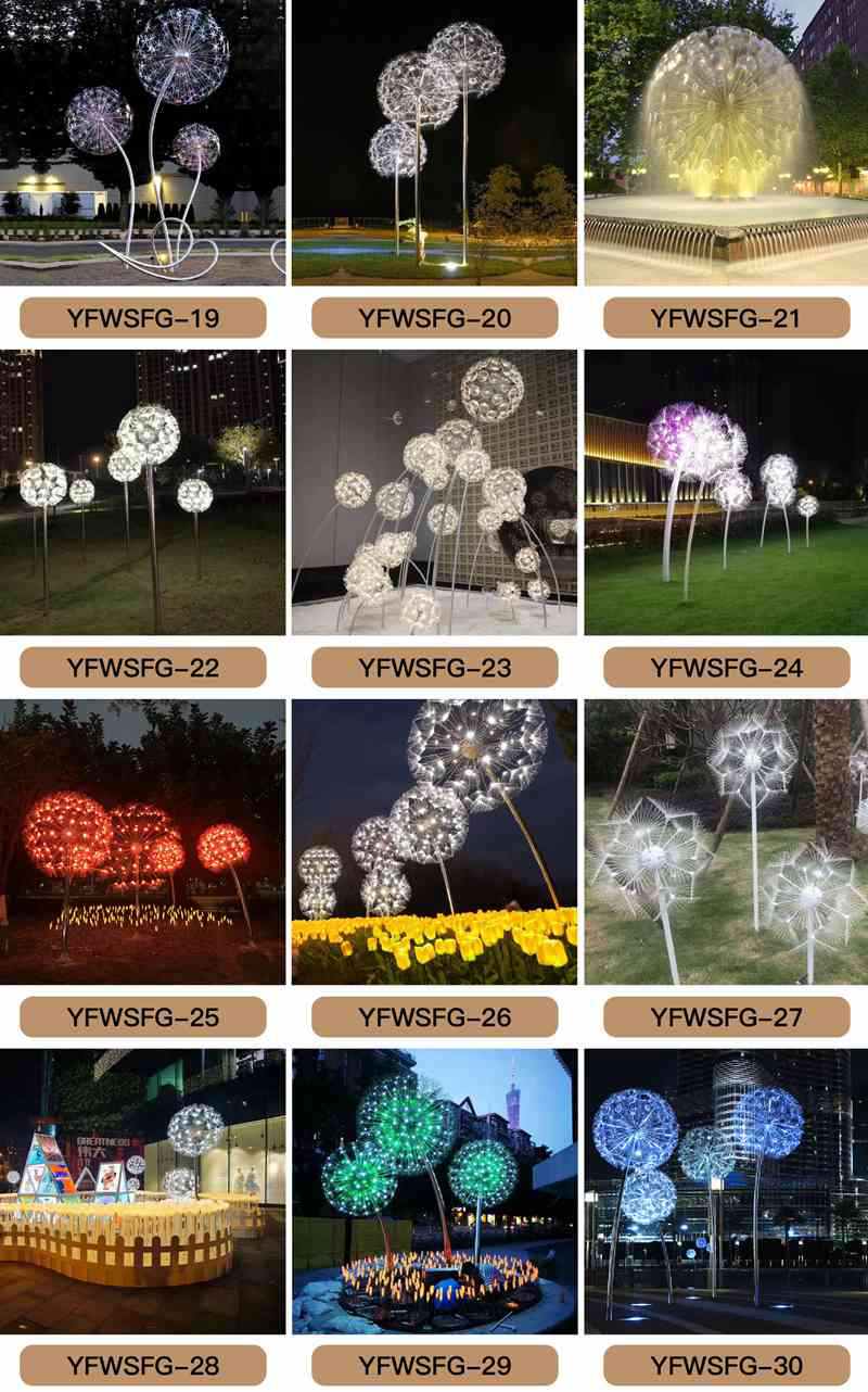 other types of dandelion art sculpture-YouFine Sculpture