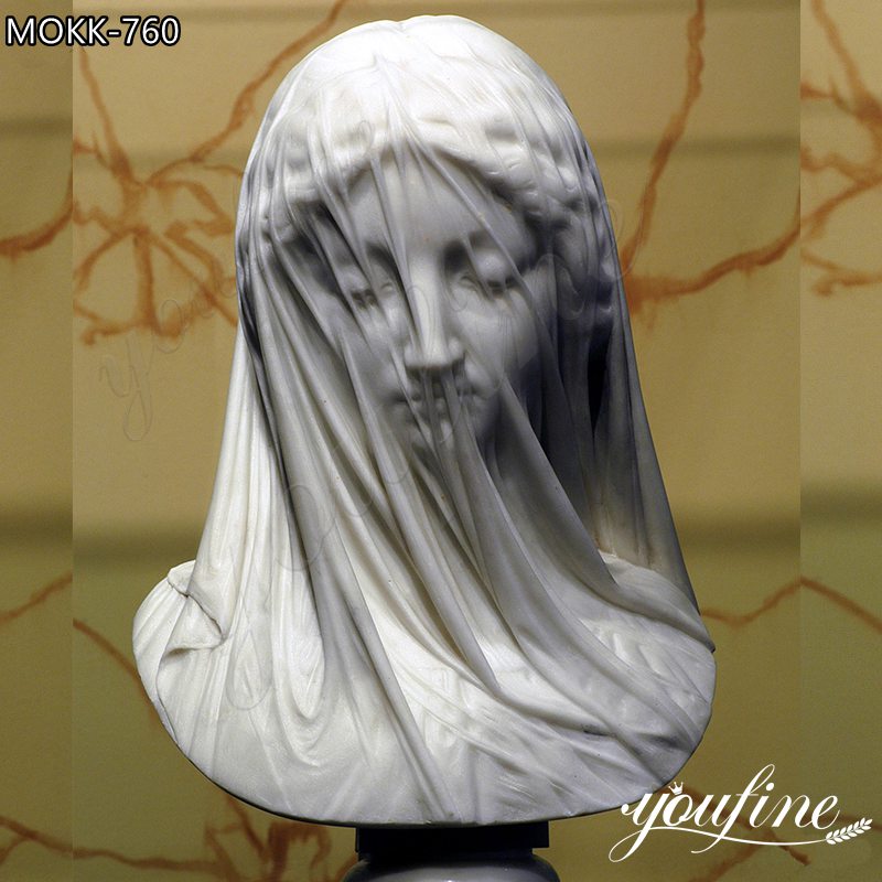 Beautiful Veiled Virgin Replica Marble Sculpture for Sale MOKK-760