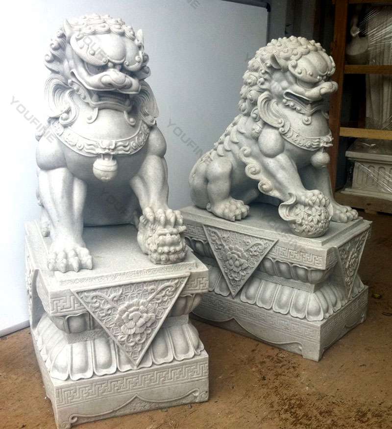 Chinese foo dog statues-YouFine Sculpture