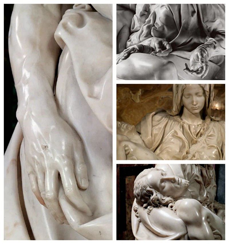 Pieta statue detailed show