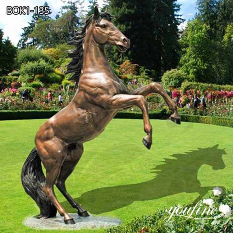 Life Size Bronze Horse Garden Statue Outdoor Decor for Sale BOK1-135