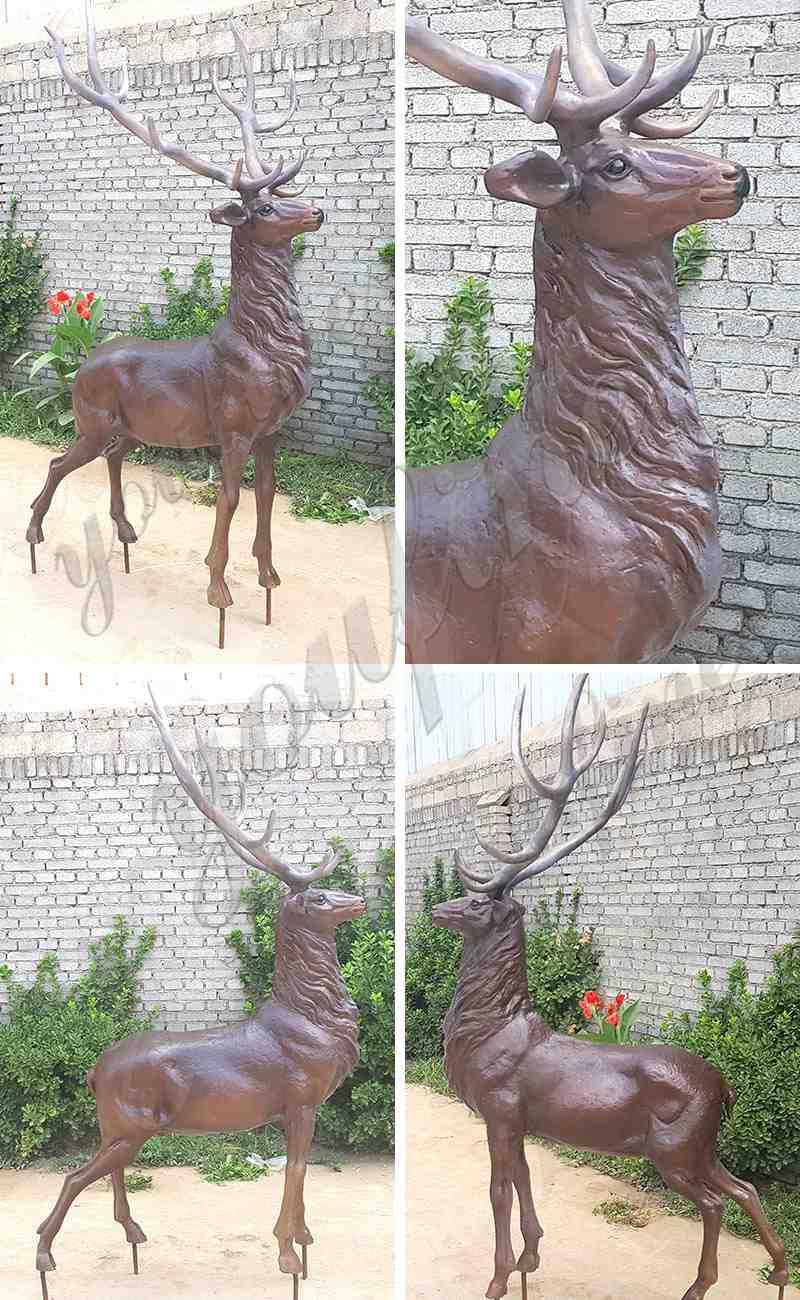 bronze stag statue-YouFine Art Sculpture