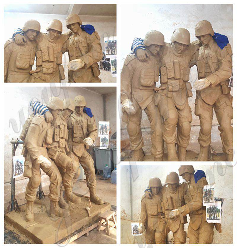 clay molds of military memorial statues-YouFine Sculpture