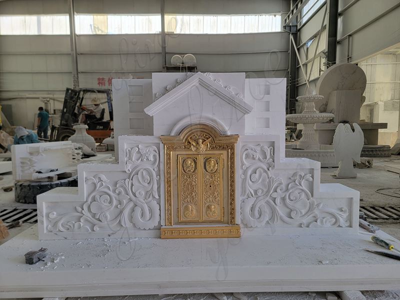 delicate carving of catholic church altar-YouFine Sculpture