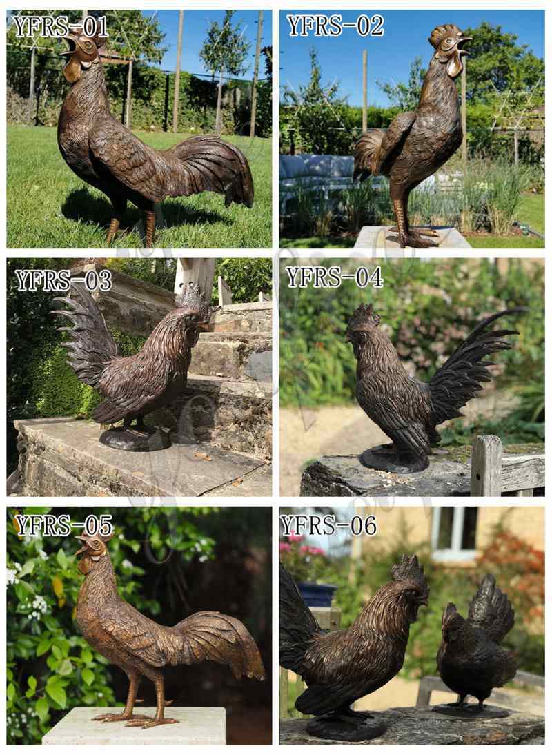 large outdoor rooster statue-YouFine Sculpture