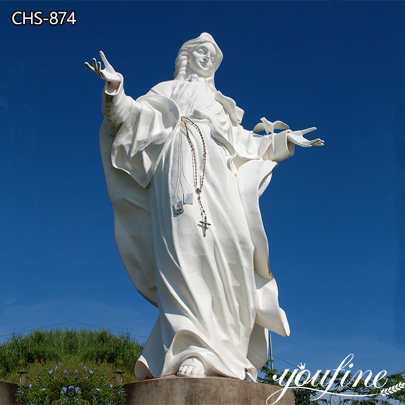 New Design Life Size Virgin Mary Marble Statue for Sale CHS-874