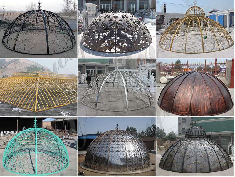 more iron cap designs for marble gazebo for sale-YouFine Sculpture
