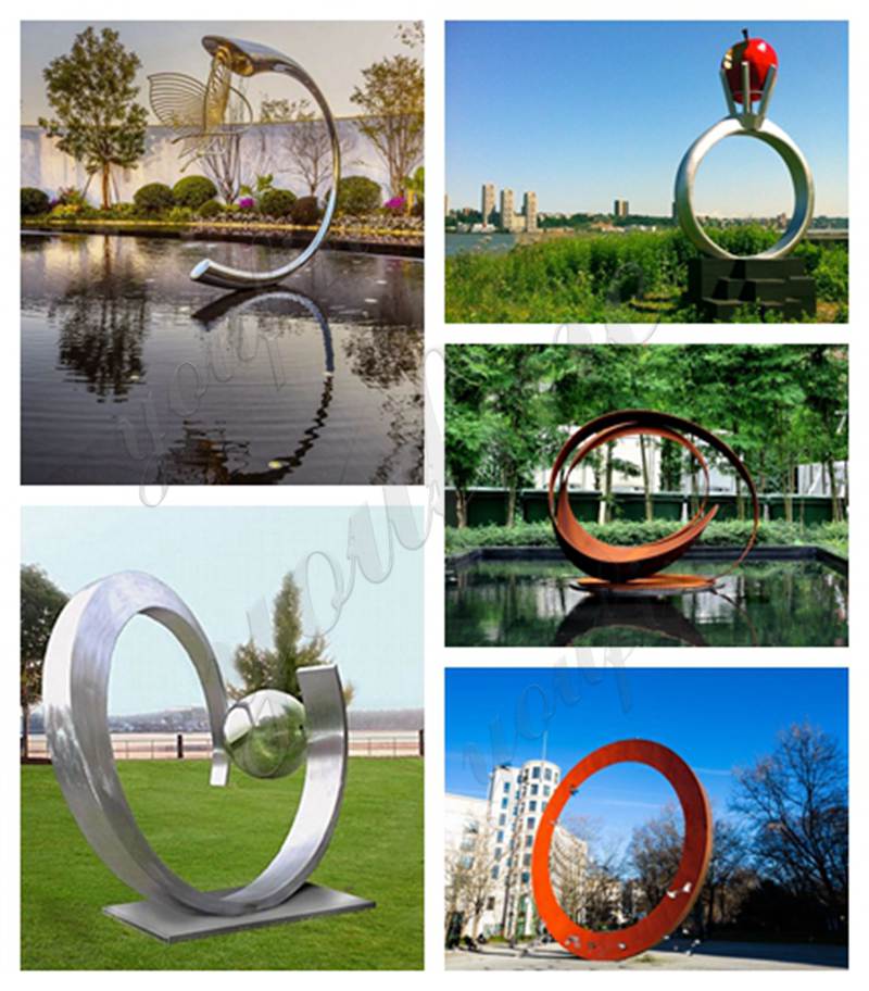 stainless steel garden sculptures-YouFine Sculpture